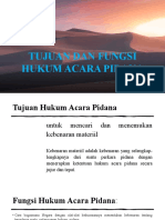 Tujuan Dan Fungsi Hukum Acara Pidana