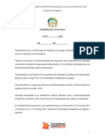 Proposta de Lei Sobre Institucionalizac - A - o Das Autarquias Locais