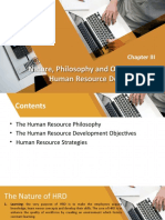 Nature, Philosophy and Objectives of Human Resource Development