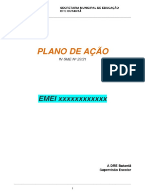 Plano in 29-21 - EMEI - Sugestão, PDF, Educação Especial