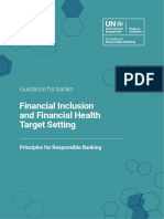 PRB-Guidance For Banks - Financial Inclusion and Health Target Setting