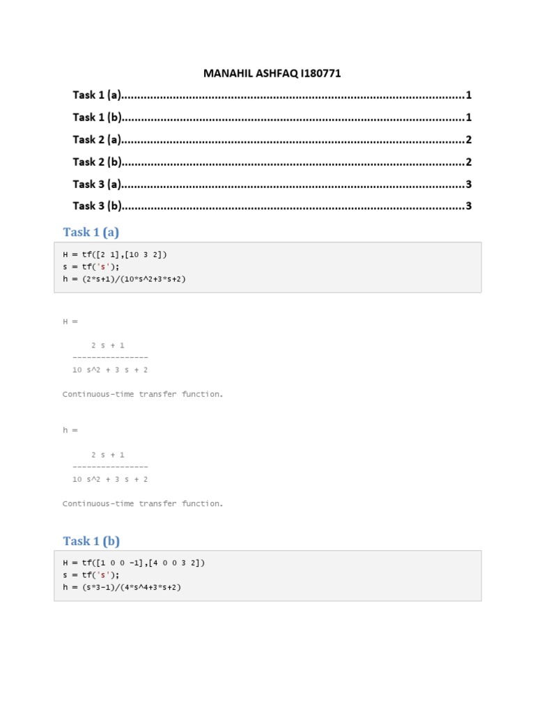 FBC Lab1 | PDF