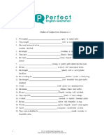 3c Order of Adjectives Worksheet 1