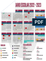 Calendario Escolar 2022 - 2023