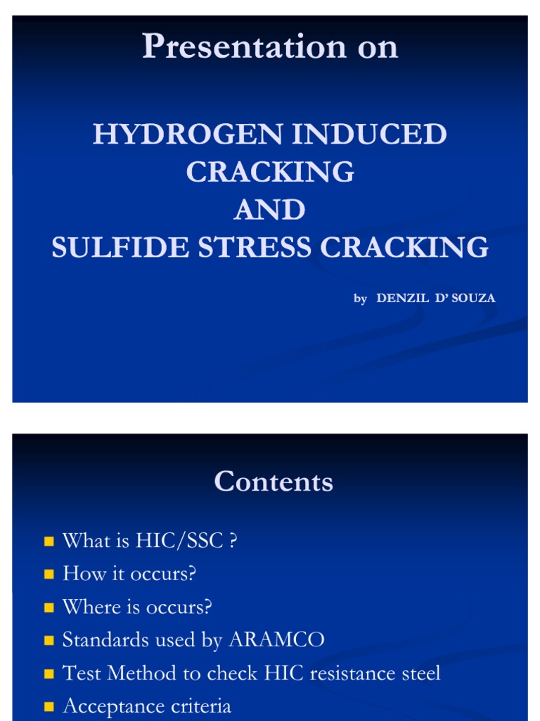 Hydrogen Induced Cracking Testing | PDF