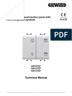 KNX 4-Channel Push-Button Panel With Interchangeable Symbols
