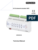 KNX Combined 6/12-Channel Actuator 8AX: Technical Manual