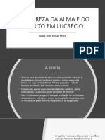 A natureza da alma e do espírito em Lucrécio