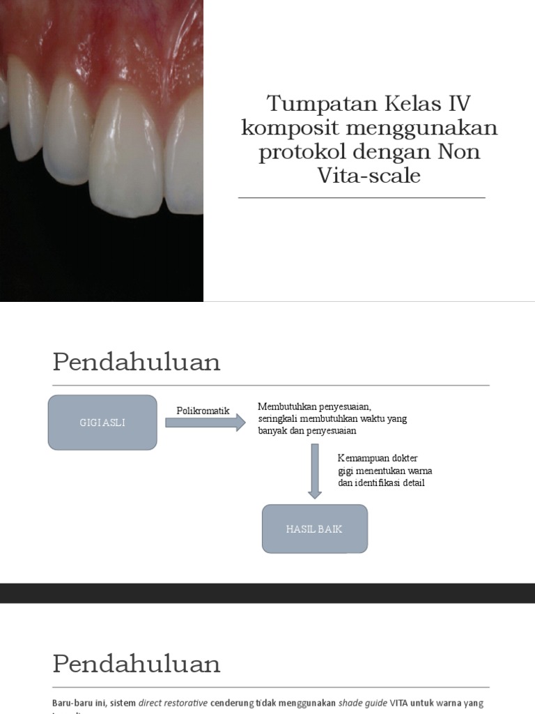 Tumpatan Kelas IV Komposit Menggunakan Protokol Dengan Non | PDF