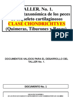 Ubicación taxonómica de los peces cartilaginosos: tiburones, rayas y quimeras de Colombia