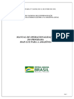 Manual de Operacionalizacao Do Programa Mais Luz Para a Amazonia Edicao Final
