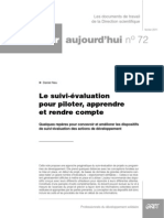 Le Suivi Evaluation Pour Piloter Apprendre Et Rendre Compte