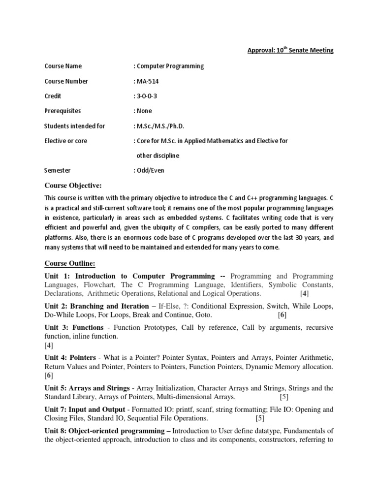 Ma514 download free pdf pointer computer programming c