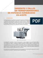 Mantenimiento y fallos comunes en transformadores de potencia sumergidos en aceite