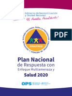 Plan Nacional Respuesta Multiamenaza Nicaragua 2020