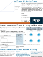 Chapter 1 (Additional) - Adding Up Errors, Relative Acuracy