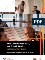 The Companies Act, NO. 71 OF 2008: An Explanatory Guide