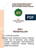 Hubungan Peran Kader Dengan Tingkat Kunjungan Ibu Dan