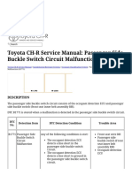 Toyota CH-R Service Manual - Passenger Side Buckle Switch Circuit Malfunction (B1771) - Occupant Classification System