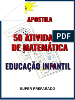 83. APOSTILA DE 50 ATIVIDADES DE MATEMÁTICA - Educação Infantil