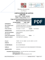 Lima Sur Corte Superior de Justicia: Cargo de Presentación Electrónica de Documento (Mesa de Partes Electrónica) 5140