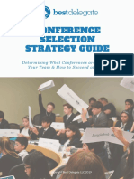 Best Delegate Conference Selection Strategy Guide 2020
