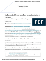 Mulheres São 14% Nos Conselhos de Administração de Empresas - 21 - 05 - 2021 - Mercado - Folha