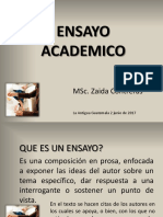 Tema Ensayo Academico