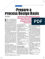How to Prepare Process Design basis 