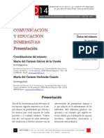 Icono14. A9/V2. Comunicación y Educación Inmersivas. Presentación