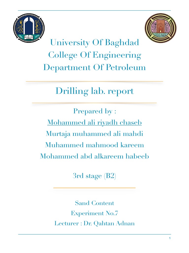 Sand Content Analysis in Drilling Mud | PDF | Sand