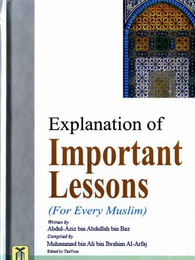 Important Lessons For Every Muslim | PDF