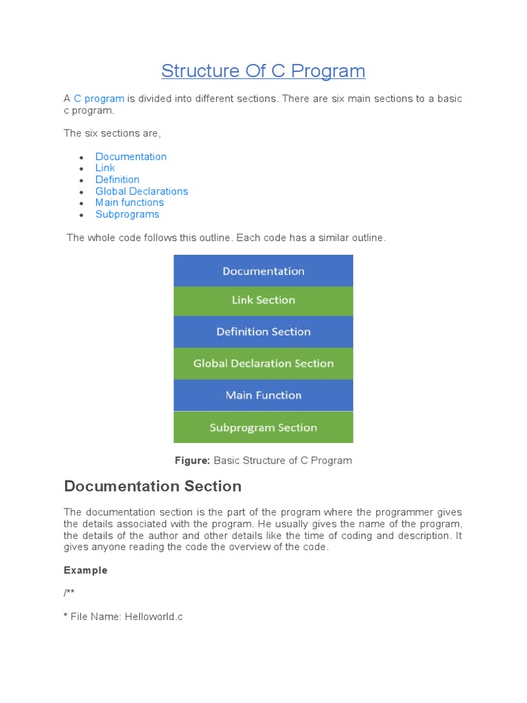 Struct of cprog pdf subroutine computer science