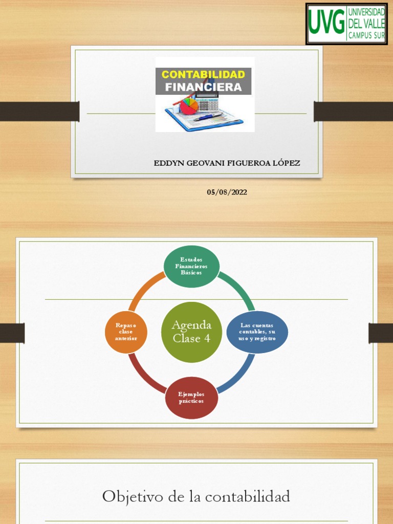 Clase 4 Contabilidad Financiera | PDF | Contabilidad | Estado financiero