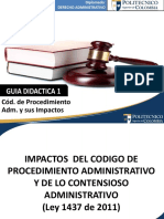 Guia Didactica 1-Primera parte - Codigo de Proc. Administrativo y sus Impactos