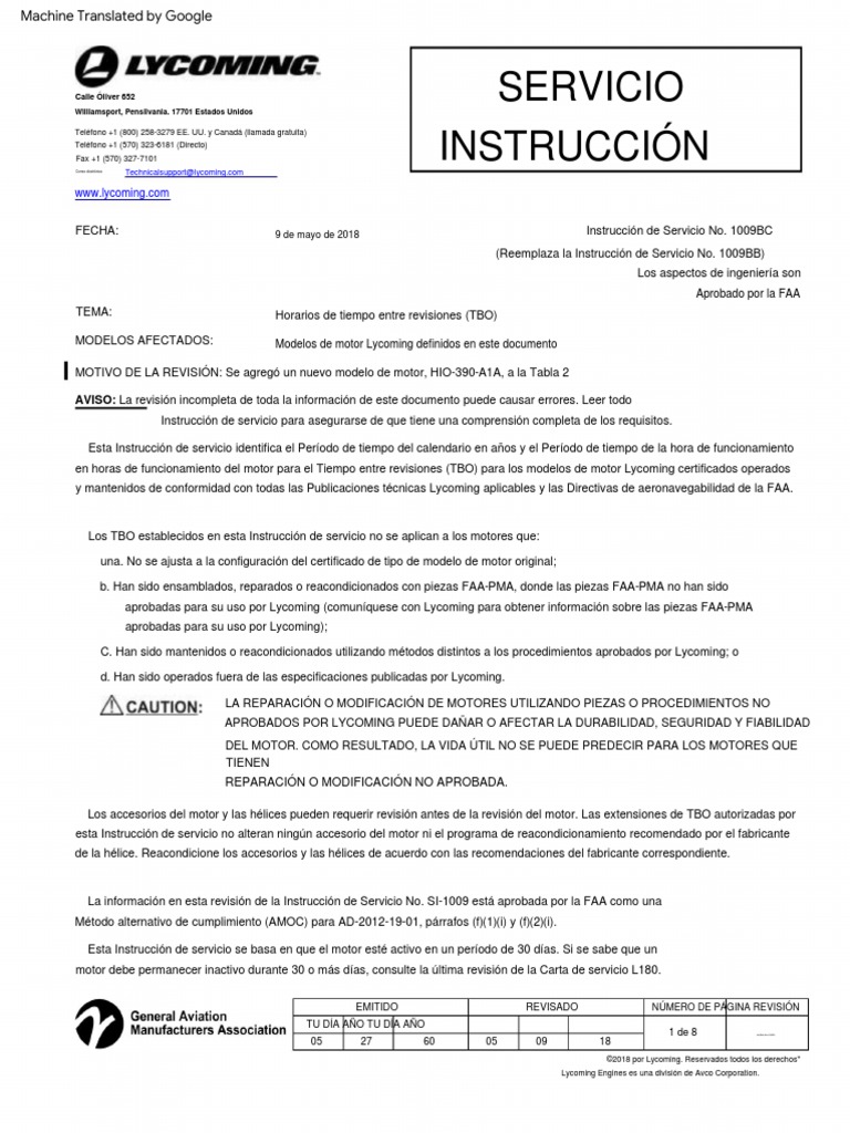 Si1009bc Tbo Download Free PDF Aviación Transporte