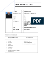 Curriculum Vitae: Strenght of Personality Key Competence