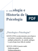 Psicologia e Historia de La Psicologia