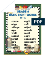 Basic Sight Words 6