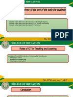 Roles of ICT in Teaching For Learning