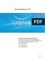 Specifications of S5 - Comen