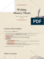 Writing History Thesis Red Variant by Slidesgo