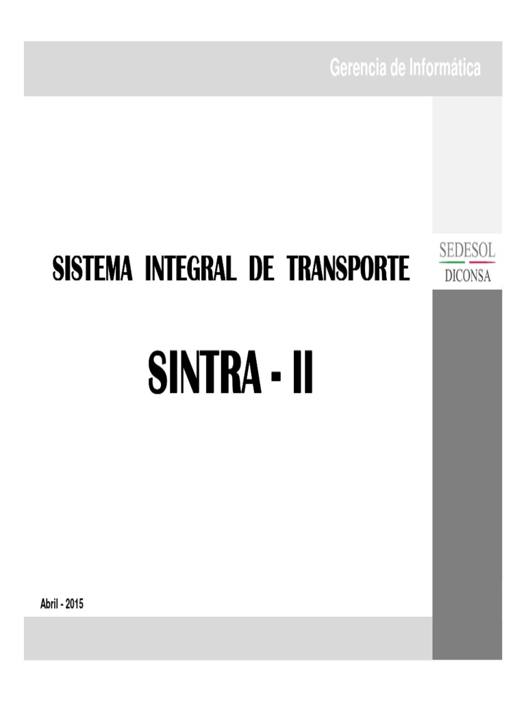 VS SintraI PDF Usuario (informática) Informática