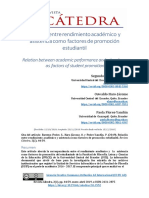 Relación Entre Rendimiento Académico y Asistencia Como Factores de Promoción Estudiantil