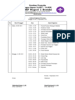 Surat Jadwal Gerakan Pramuka