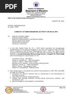 SM - 079s.2022 - Conduct of Benchmarking Activity For SPA & SPS