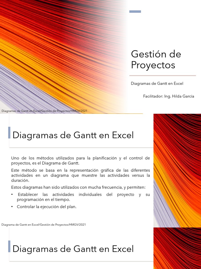 Gestión de Proyectos. Diagramas de Gantt en Excel | PDF | Informática