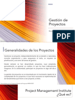 Gestión de Proyectos. Generallidades de Los Proyectos