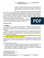 La actividad extractiva pesquera: pesca, caza y recolección