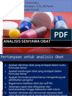 Analisis Senyawa Obat PDF